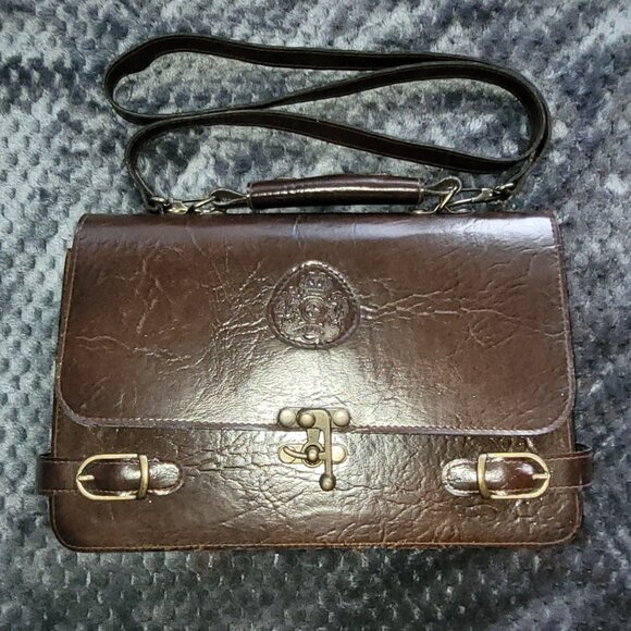 Vintage "FREDELLE" Leather Mino Handbag/Mini Briefcase - Picture 1 of 7